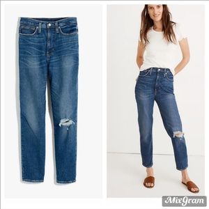 NEW Madewell comfort stretch the Mom Jeans